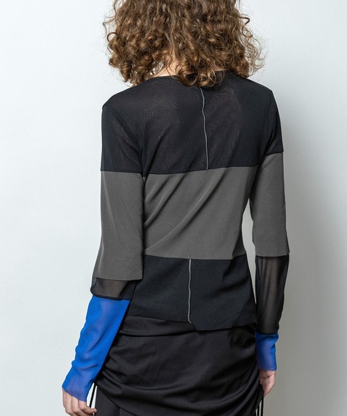 AULA AILA（アウラアイラ）の「カラーブロックチュールインナー（Tシャツ/カットソー・レディース・ブラック/イエロー/ライトグレー・0）」の19枚目の写真