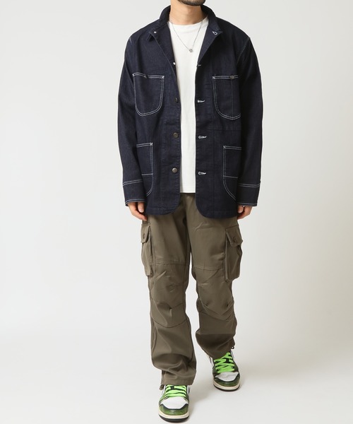 HANES(ヘインズ)の「【HANES/ヘインズ】ストレッチデニムカバーオール レギュラーフィット(カバーオール・メンズ・ネイビー/ブルー/ブラック/サックスブルー・M/L/LL)」の10枚目の写真