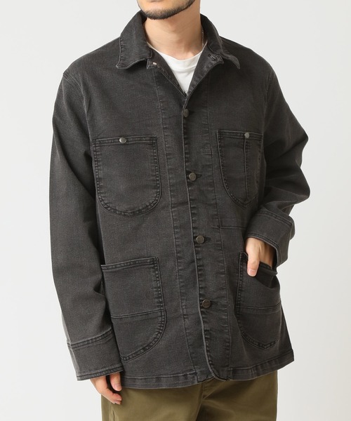 HANES(ヘインズ)の「【HANES/ヘインズ】ストレッチデニムカバーオール レギュラーフィット(カバーオール・メンズ・ネイビー/ブルー/ブラック/サックスブルー・M/L/LL)」の15枚目の写真