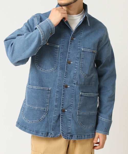 HANES(ヘインズ)の「【HANES/ヘインズ】ストレッチデニムカバーオール レギュラーフィット(カバーオール・メンズ・ネイビー/ブルー/ブラック/サックスブルー・M/L/LL)」の18枚目の写真