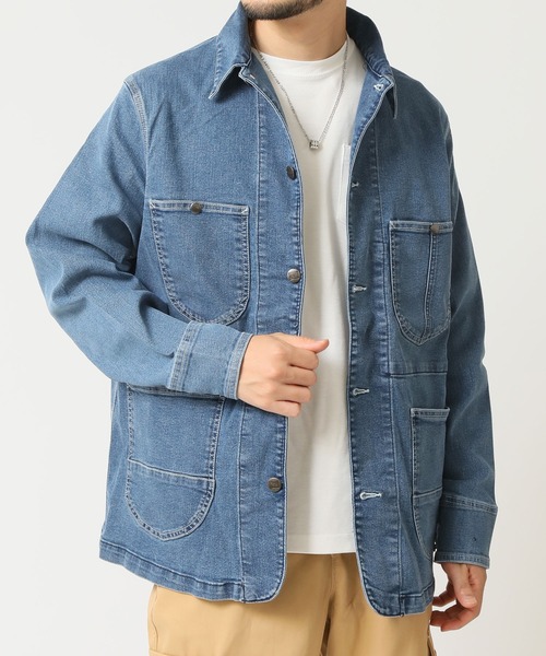 HANES(ヘインズ)の「【HANES/ヘインズ】ストレッチデニムカバーオール レギュラーフィット(カバーオール・メンズ・ネイビー/ブルー/ブラック/サックスブルー・M/L/LL)」の20枚目の写真
