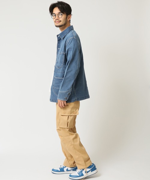HANES(ヘインズ)の「【HANES/ヘインズ】ストレッチデニムカバーオール レギュラーフィット(カバーオール・メンズ・ネイビー/ブルー/ブラック/サックスブルー・M/L/LL)」の22枚目の写真