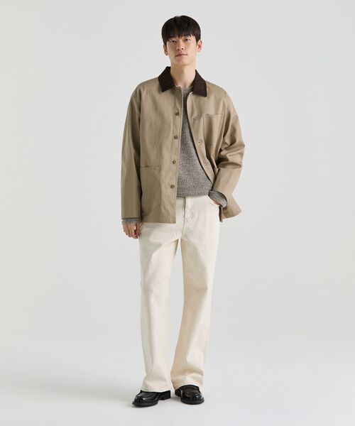 MUSINSA STANDARD（ムシンサスタンダード）の「CPツイルチョアジャケット[ベージュ]（ミリタリージャケット・メンズ・その他・MEDIUM/LARGE/X-LARGE/XX-LARGE）」の15枚目の写真