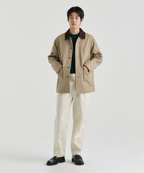 MUSINSA STANDARD（ムシンサスタンダード）の「CPツイルチョアジャケット[ベージュ]（ミリタリージャケット・メンズ・その他・MEDIUM/LARGE/X-LARGE/XX-LARGE）」の17枚目の写真
