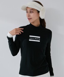 セットアップ対応】【UV】【吸水速乾】衿ロゴ編立使い半袖プルオーバー