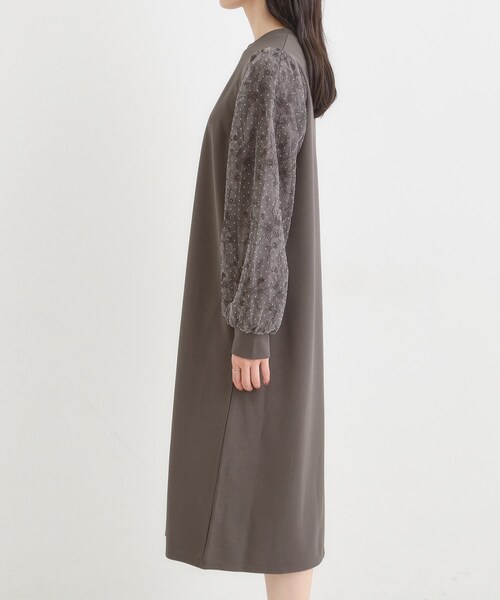 DRESKIP（ドレスキップ）の「【S-LL】お袖チュールレース切り替えワンピース（ワンピース・レディース・ブラック/ブラウン系その他・01/02/03/04）」の21枚目の写真