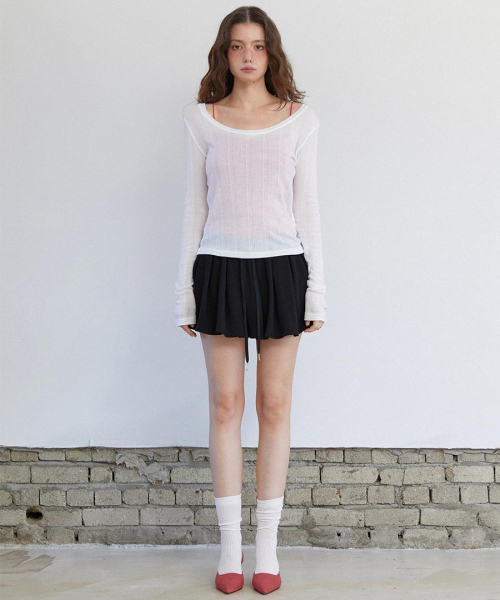 RENSE(レンセ)の「See-through Layer Long Sleeve White(Tシャツ/カットソー・レディース・その他・OS)」の2枚目の写真