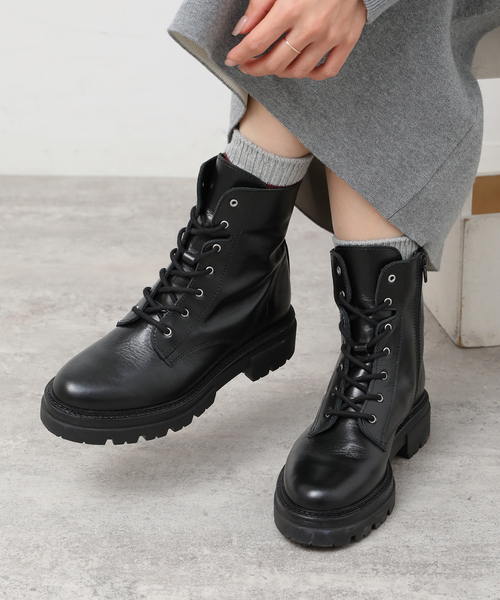eness（エネス）の「【ENESS/エネス】レースアップブーツ（ブーツ・レディース・ブラック・36/37/38）」の4枚目の写真