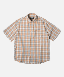 FRIZMWORKS（フリズムワークス）の「OMBRE CHECK RELAXED HALF SHIRT _ SALMON（シャツ/ブラウス）」