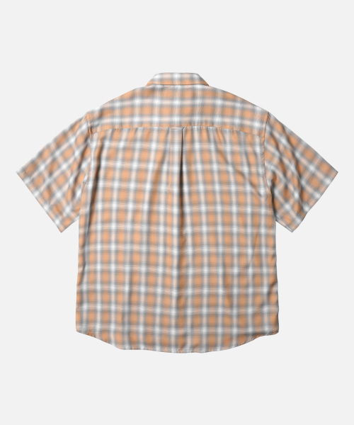 FRIZMWORKS(フリズムワークス)の「OMBRE CHECK RELAXED HALF SHIRT _ SALMON(シャツ/ブラウス・メンズ・その他・MEDIUM/LARGE/X-LARGE)」の2枚目の写真