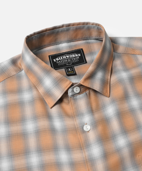 FRIZMWORKS(フリズムワークス)の「OMBRE CHECK RELAXED HALF SHIRT _ SALMON(シャツ/ブラウス・メンズ・その他・MEDIUM/LARGE/X-LARGE)」の3枚目の写真