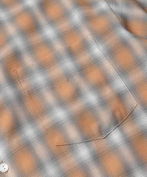 FRIZMWORKS(フリズムワークス)の「OMBRE CHECK RELAXED HALF SHIRT _ SALMON(シャツ/ブラウス・メンズ・その他・MEDIUM/LARGE/X-LARGE)」の4枚目の写真