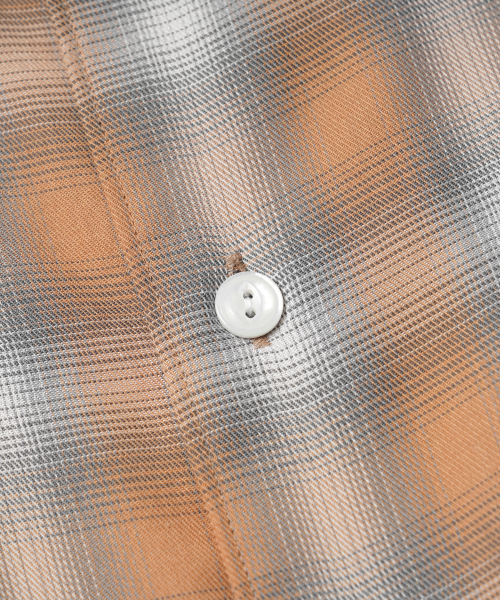 FRIZMWORKS(フリズムワークス)の「OMBRE CHECK RELAXED HALF SHIRT _ SALMON(シャツ/ブラウス・メンズ・その他・MEDIUM/LARGE/X-LARGE)」の5枚目の写真