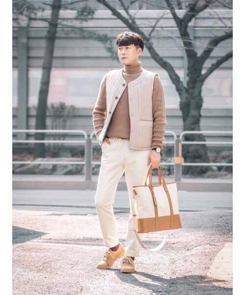 MUSINSA STANDARD（ムシンサスタンダード）の「テーパードCcinoパンツ[クリーム]（その他パンツ・メンズ・その他・28/29/32/30/31/33/26/27/38/36/34）」の21枚目の写真