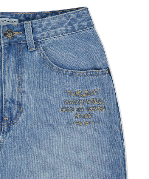 Wacky WiLLy(ワッキーウィリー)の「ウィメンズロングデニムスカートブルー(スカート・レディース・その他・SMALL/MEDIUM)」の3枚目の写真