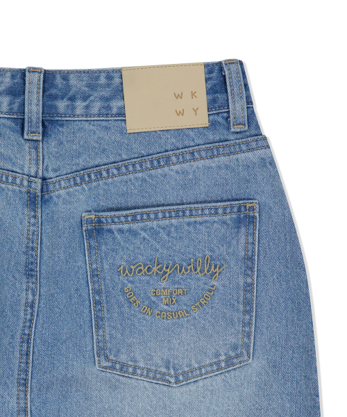 Wacky WiLLy(ワッキーウィリー)の「ウィメンズロングデニムスカートブルー(スカート・レディース・その他・SMALL/MEDIUM)」の4枚目の写真