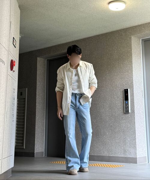 WESLEYHYUSTON（ウェズリーユーストン）の「Sleek zipper detail boots cut denim pants mid blue（デニムパンツ・メンズ・その他・SMALL/MEDIUM/LARGE）」の7枚目の写真