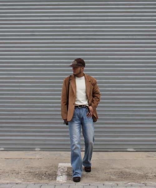 WESLEYHYUSTON（ウェズリーユーストン）の「Sleek zipper detail boots cut denim pants mid blue（デニムパンツ・メンズ・その他・SMALL/MEDIUM/LARGE）」の8枚目の写真