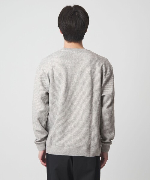 green label relaxing(グリーンレーベルリラクシング)の「メランジ ダブルフェイス クルーネック カットソー(Tシャツ/カットソー・メンズ・ブラック/ベージュ/ライトグレー・L/XL/M/S)」の11枚目の写真