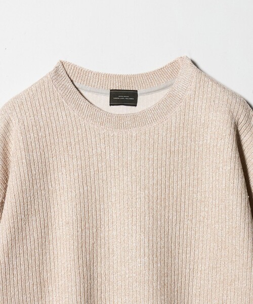 green label relaxing(グリーンレーベルリラクシング)の「メランジ ダブルフェイス クルーネック カットソー(Tシャツ/カットソー・メンズ・ブラック/ベージュ/ライトグレー・L/XL/M/S)」の20枚目の写真