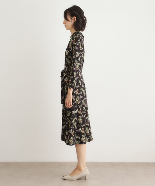 LAURA ASHLEY(ローラアシュレイ)の「【洗える/ジャージ素材/同柄アイテムあり】ベリーズ スペースド柄ワンピース(ワンピース・レディース・ブラック系・38/40)」の11枚目の写真