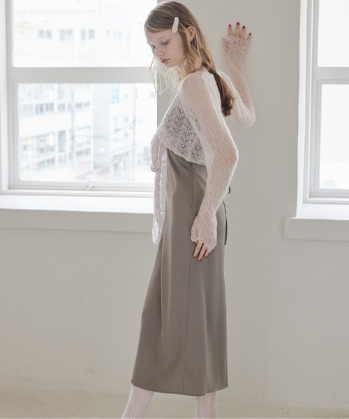 etre loin(エトルワン)の「Mohair crochet ribbon cardigan(カーディガン/ボレロ・レディース・ホワイト/ライトグレー/ピンク・M)」の20枚目の写真