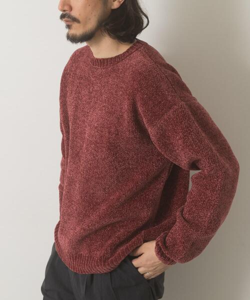 ITEMS URBANRESEARCH(アイテムズ アーバンリサーチ)の「真冬の正解 モール クルーネック ニット(ニット/セーター・メンズ・バーガンディー/グリーン/グレー/ブラック・MEDIUM/LARGE)」の11枚目の写真