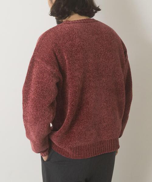 ITEMS URBANRESEARCH(アイテムズ アーバンリサーチ)の「真冬の正解 モール クルーネック ニット(ニット/セーター・メンズ・バーガンディー/グリーン/グレー/ブラック・MEDIUM/LARGE)」の12枚目の写真