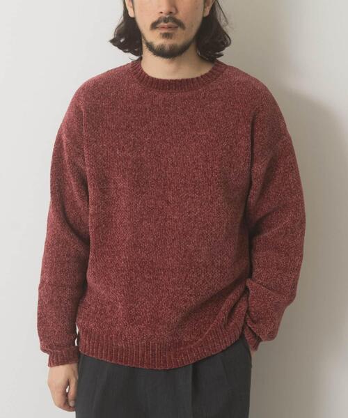 ITEMS URBANRESEARCH(アイテムズ アーバンリサーチ)の「真冬の正解 モール クルーネック ニット(ニット/セーター・メンズ・バーガンディー/グリーン/グレー/ブラック・MEDIUM/LARGE)」の13枚目の写真