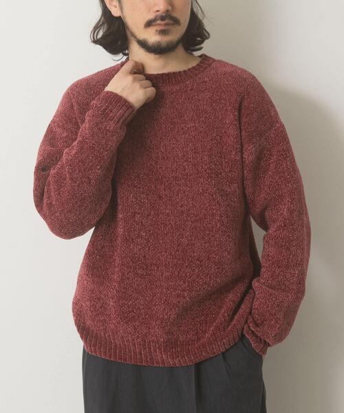 ITEMS URBANRESEARCH(アイテムズ アーバンリサーチ)の「真冬の正解 モール クルーネック ニット(ニット/セーター・メンズ・バーガンディー/グリーン/グレー/ブラック・MEDIUM/LARGE)」の15枚目の写真