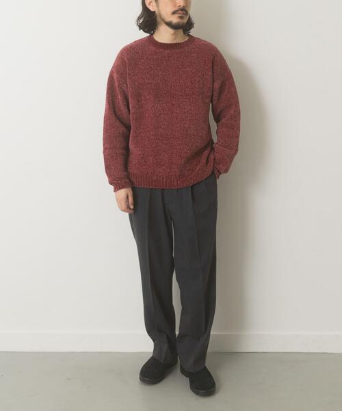 ITEMS URBANRESEARCH(アイテムズ アーバンリサーチ)の「真冬の正解 モール クルーネック ニット(ニット/セーター・メンズ・バーガンディー/グリーン/グレー/ブラック・MEDIUM/LARGE)」の16枚目の写真