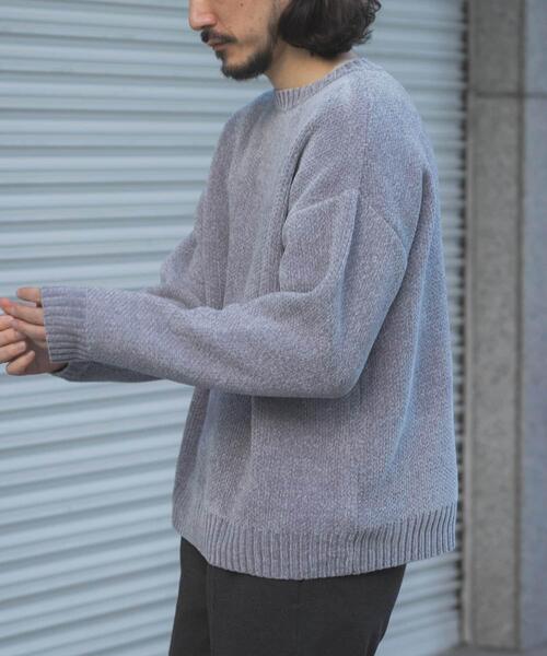 ITEMS URBANRESEARCH(アイテムズ アーバンリサーチ)の「真冬の正解 モール クルーネック ニット(ニット/セーター・メンズ・バーガンディー/グリーン/グレー/ブラック・MEDIUM/LARGE)」の19枚目の写真