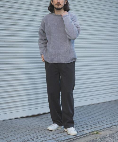 ITEMS URBANRESEARCH(アイテムズ アーバンリサーチ)の「真冬の正解 モール クルーネック ニット(ニット/セーター・メンズ・バーガンディー/グリーン/グレー/ブラック・MEDIUM/LARGE)」の21枚目の写真