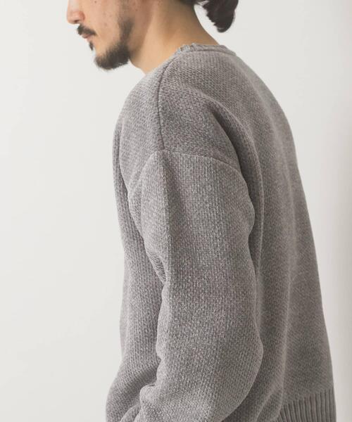 ITEMS URBANRESEARCH(アイテムズ アーバンリサーチ)の「真冬の正解 モール クルーネック ニット(ニット/セーター・メンズ・バーガンディー/グリーン/グレー/ブラック・MEDIUM/LARGE)」の22枚目の写真