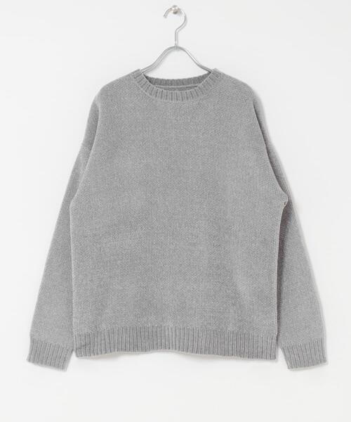 ITEMS URBANRESEARCH（アイテムズ アーバンリサーチ）の「真冬の正解 モール クルーネック ニット（ニット/セーター・メンズ・バーガンディー/グリーン/グレー/ブラック・MEDIUM/LARGE）」の9枚目の写真