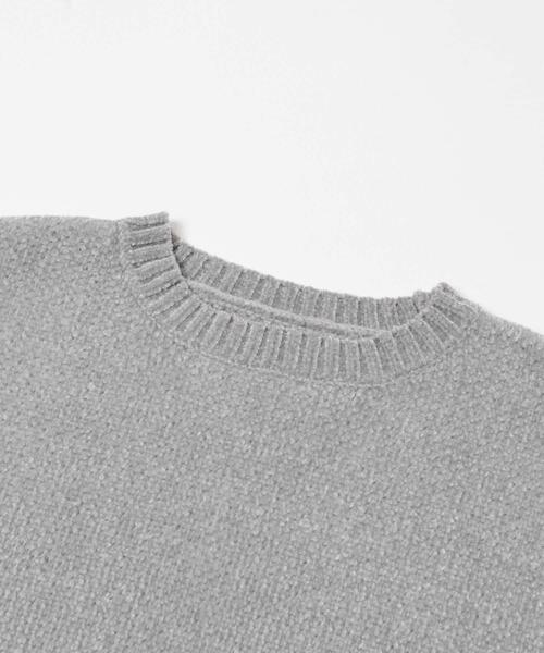 ITEMS URBANRESEARCH（アイテムズ アーバンリサーチ）の「真冬の正解 モール クルーネック ニット（ニット/セーター・メンズ・バーガンディー/グリーン/グレー/ブラック・MEDIUM/LARGE）」の10枚目の写真