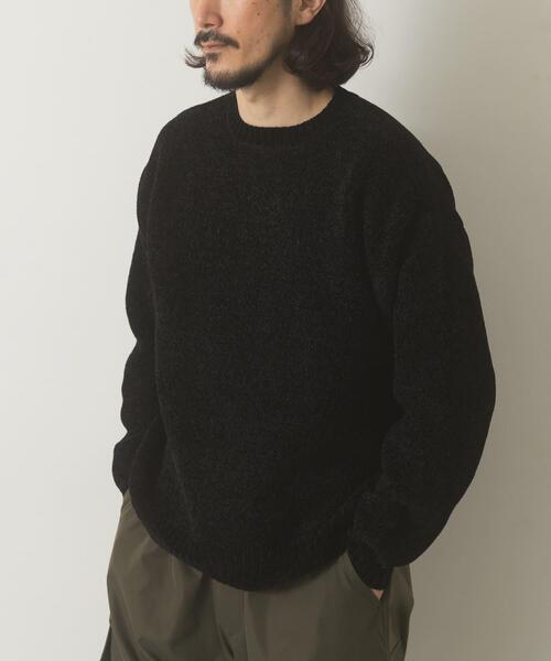 らーたん様 ニット 黒 真冬の正解 モール クルーネック ニット（ニット/セーター）｜ITEMS