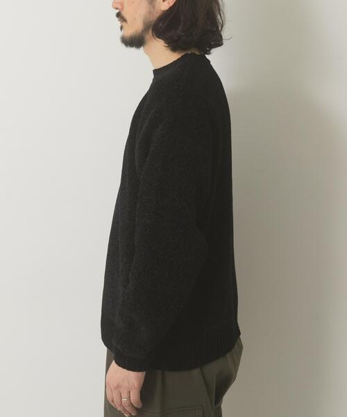 ITEMS URBANRESEARCH(アイテムズ アーバンリサーチ)の「真冬の正解 モール クルーネック ニット(ニット/セーター・メンズ・バーガンディー/グリーン/グレー/ブラック・MEDIUM/LARGE)」の7枚目の写真