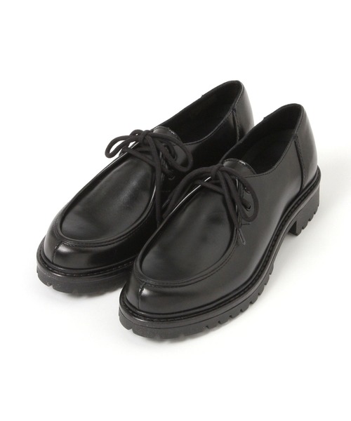 studio CLIP（スタディオクリップ）の「【ENESS】チロリアンシューズ（モカシン/デッキシューズ・レディース・ブラウン/ブラック・LARGE/MEDIUM）」の2枚目の写真