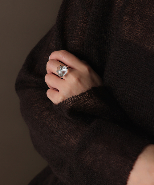 Lilas(リラ)の「【SAMH by LILAS】 マロンクォーツリング SV(リング・レディース・シルバー・15 /13)」の2枚目の写真
