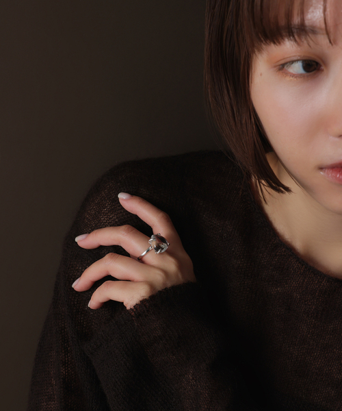 Lilas(リラ)の「【SAMH by LILAS】 マロンクォーツリング SV(リング・レディース・シルバー・15 /13)」の4枚目の写真