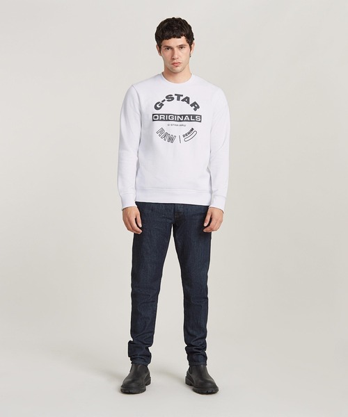 G-STAR(ジースター)の「3301 SLIM JEANS/ヴィンテージライクベーシックスリムテーパードジーンズ(デニムパンツ・メンズ・インディゴブルー・34/32/29/32/30/32/31/32/32/32/33/32)」の3枚目の写真