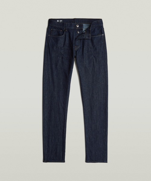 G-STAR(ジースター)の「3301 SLIM JEANS/ヴィンテージライクベーシックスリムテーパードジーンズ(デニムパンツ・メンズ・インディゴブルー・34/32/29/32/30/32/31/32/32/32/33/32)」の6枚目の写真