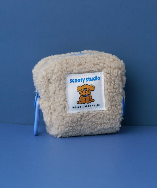 BIRTHDAY BAR（バースデイバー）の「【scootystudio】スクエアポーチ（ポーチ・レディース・ブルー/オレンジ・0）」の2枚目の写真