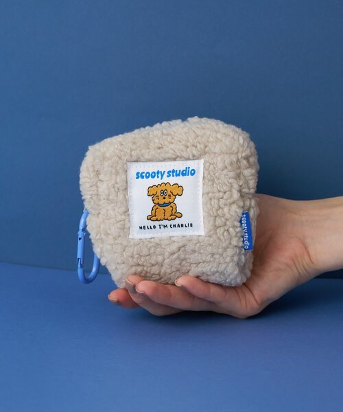 BIRTHDAY BAR（バースデイバー）の「【scootystudio】スクエアポーチ（ポーチ・レディース・ブルー/オレンジ・0）」の3枚目の写真