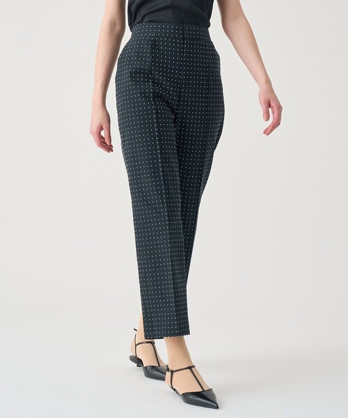 ANAYI（アナイ）の「【Eternal Line 2026】ドットジャガードテーパードパンツ（その他パンツ・レディース・ブラック/ホワイト・34/36/38）」の6枚目の写真