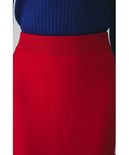 HeRIN.CYE(ヘリンドットサイ)の「Knit skirt ニットスカート(スカート・レディース・レッド/グレー・FREE)」の12枚目の写真