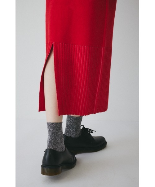 HeRIN.CYE(ヘリンドットサイ)の「Knit skirt ニットスカート(スカート・レディース・レッド/グレー・FREE)」の15枚目の写真