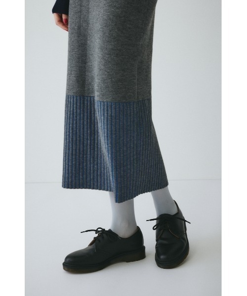 HeRIN.CYE(ヘリンドットサイ)の「Knit skirt ニットスカート(スカート・レディース・レッド/グレー・FREE)」の10枚目の写真