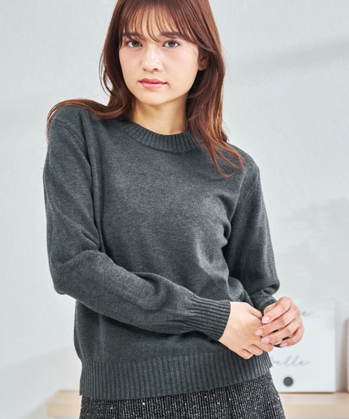 MISCH MASCH(ミッシュマッシュ)の「ZOZO限定 ネックウォーマー2wayニット(ニット/セーター・レディース・アイボリー/グレー・フリ-)」の19枚目の写真